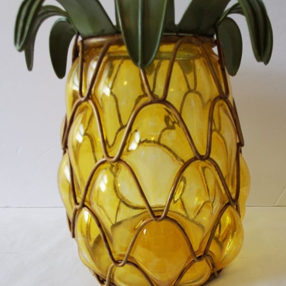 Glass Pineapple Candle Holder - Picture 1 of 8